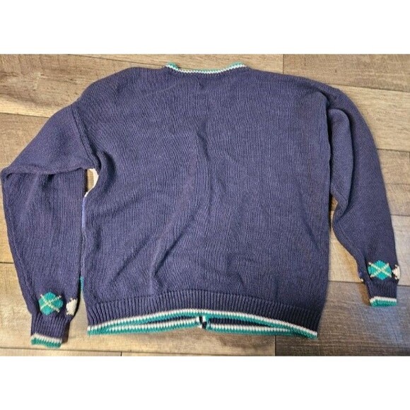 Northern Isles Signature Vintage Golf Cardigan Sweater XL - Picture 6 of 7
